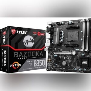 MSI Gaming AMD Ryzen B350 DDR4 VR Ready HDMI USB 3 CFX Micro-ATX Motherboard